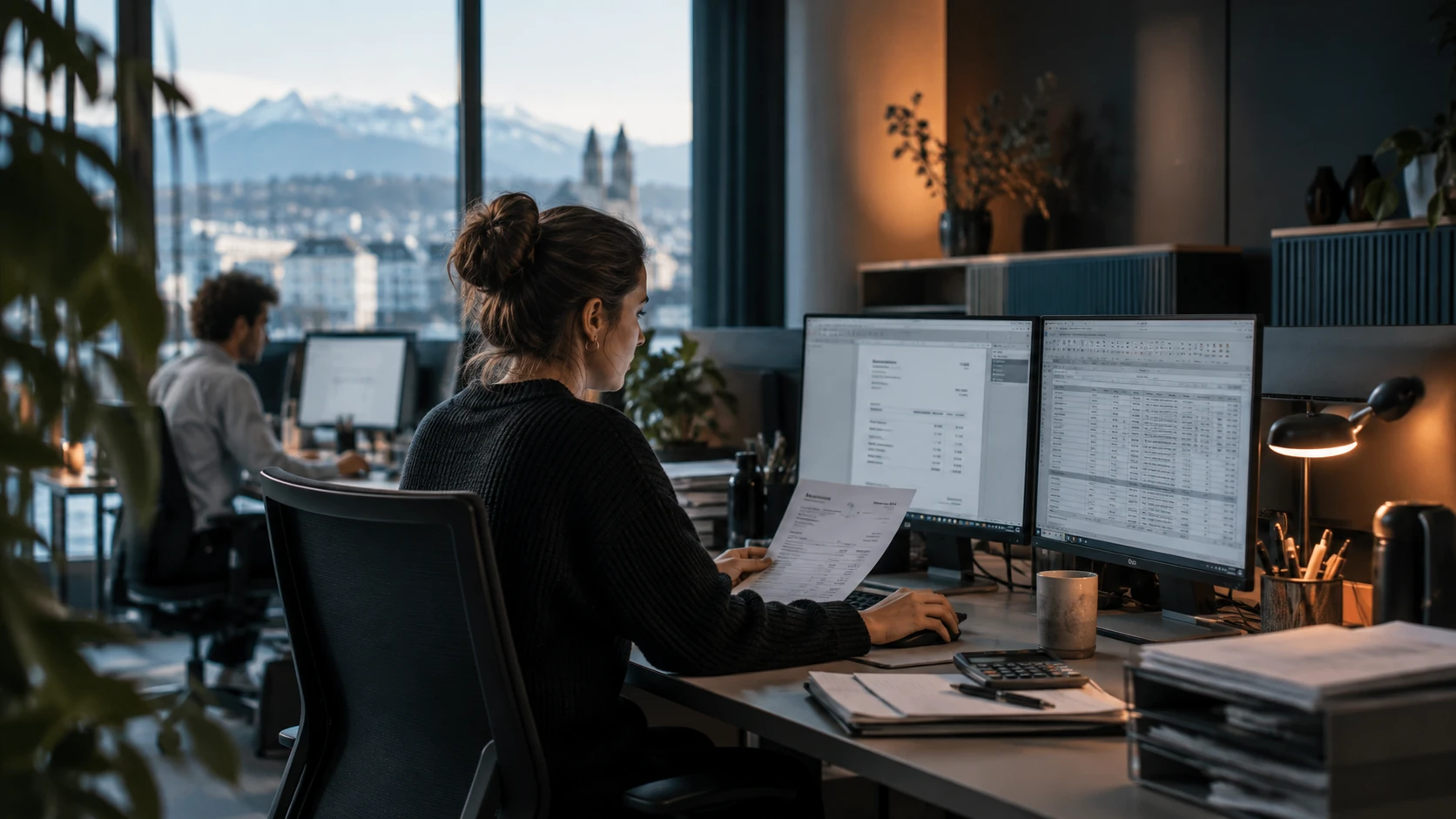Kaufmännische Fachkräfte im modernen Büro