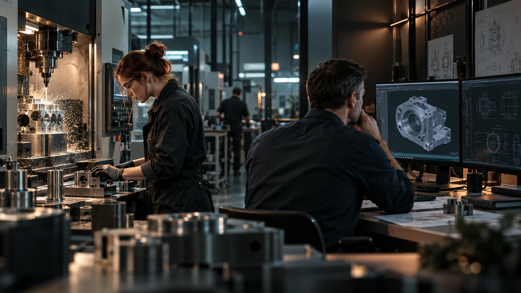 Technische Fachkräfte in Produktion und Konstruktion